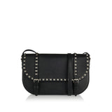 Rockstud leather messenger bag