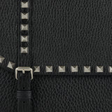 Rockstud leather messenger bag