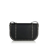 Rockstud leather messenger bag