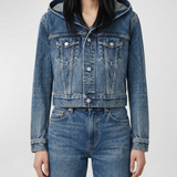 Alaïa Hooded denim jacket