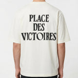 Ami Paris Place des Victoires printed cotton T-shirt