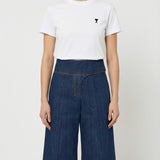 Wrapped belted cotton bermuda shorts