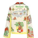Monoki Nassau printed silk shirt