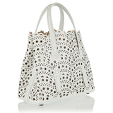 Mina 20 leather top-handle bag