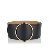 Ring leather belt