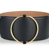 Ring leather belt