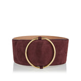 Ring suede belt