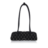 Le Teckel studded suede medium bag