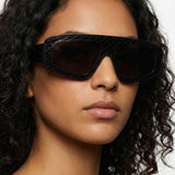 Sculptural acetate sunglasses