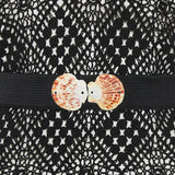 Kallos Shell crochet mini dress