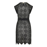 Kallos Shell crochet mini dress