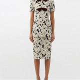 Apres L’Hiver crepe de chine midi dress