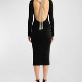 Balmain Long velvet dress