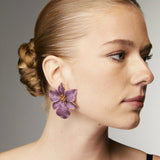Begum Khan Singapore orchid earrings