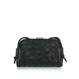 Intrecciato Concert leather pouch