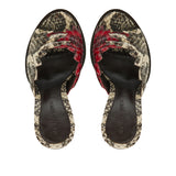 Bottega Veneta Cha Cha anaconda slide sandals