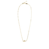 Bottega Veneta Knot 18k gold-finished sterling silver necklace