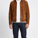 Suede leather jacket