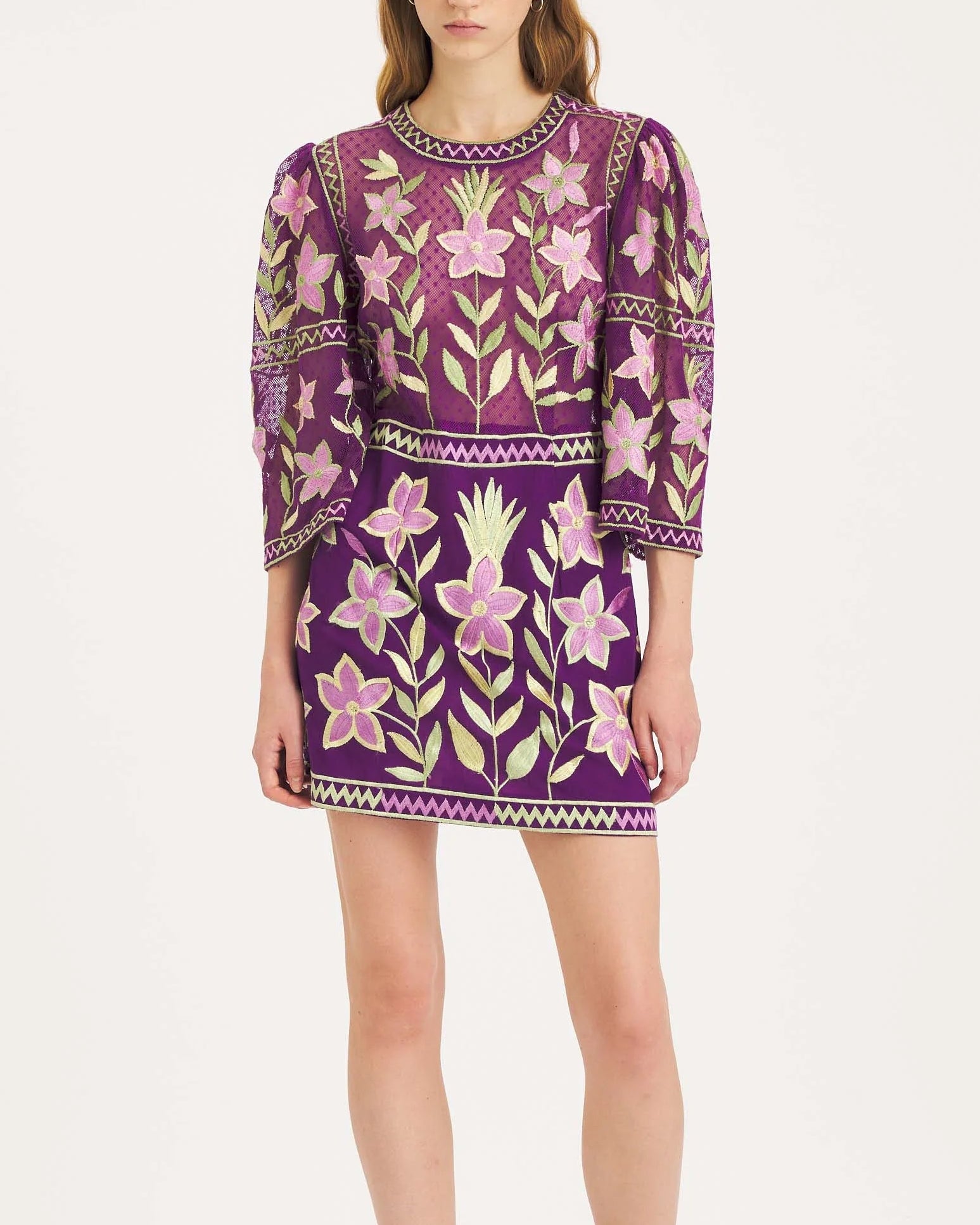 batik embroidered dress BATIK Batik Jensen 3Pc Embroidered Khaddar Dress