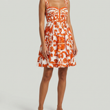 Dolce & Gabbana Majolica print poplin short dress