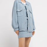 Denim oversized jacket