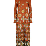 Swing long-sleeve dress