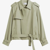 The Frankie Shop Elva fluid short trench coat