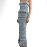 Knitted cotton crop top