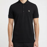Logo-plaque polo shirt