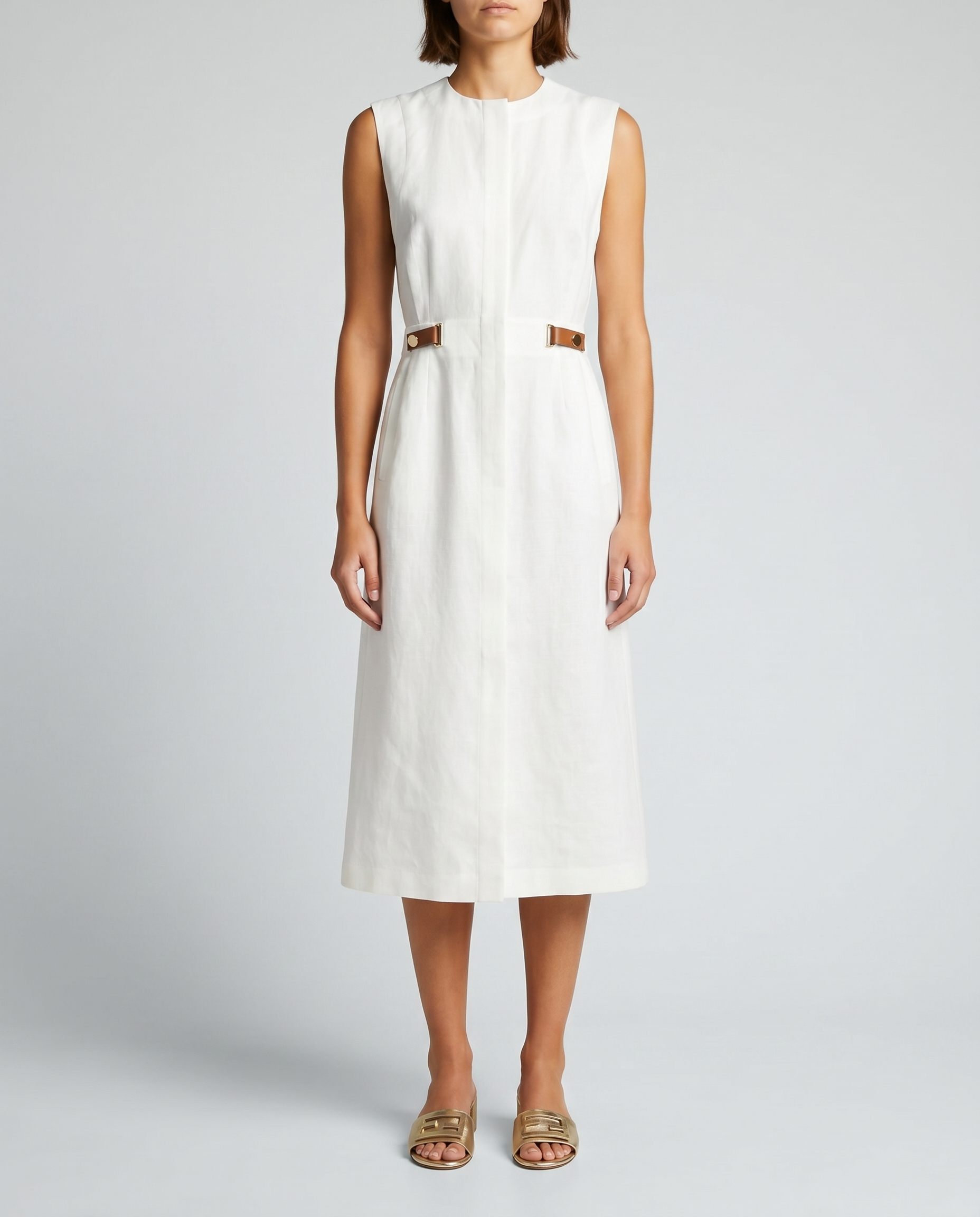 Fendi LInen midi dress – Luisa World