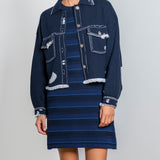 Fringed denim jacket