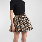 Givenchy Leopard mini pleated skirt
