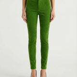 Stretch velvet leggings