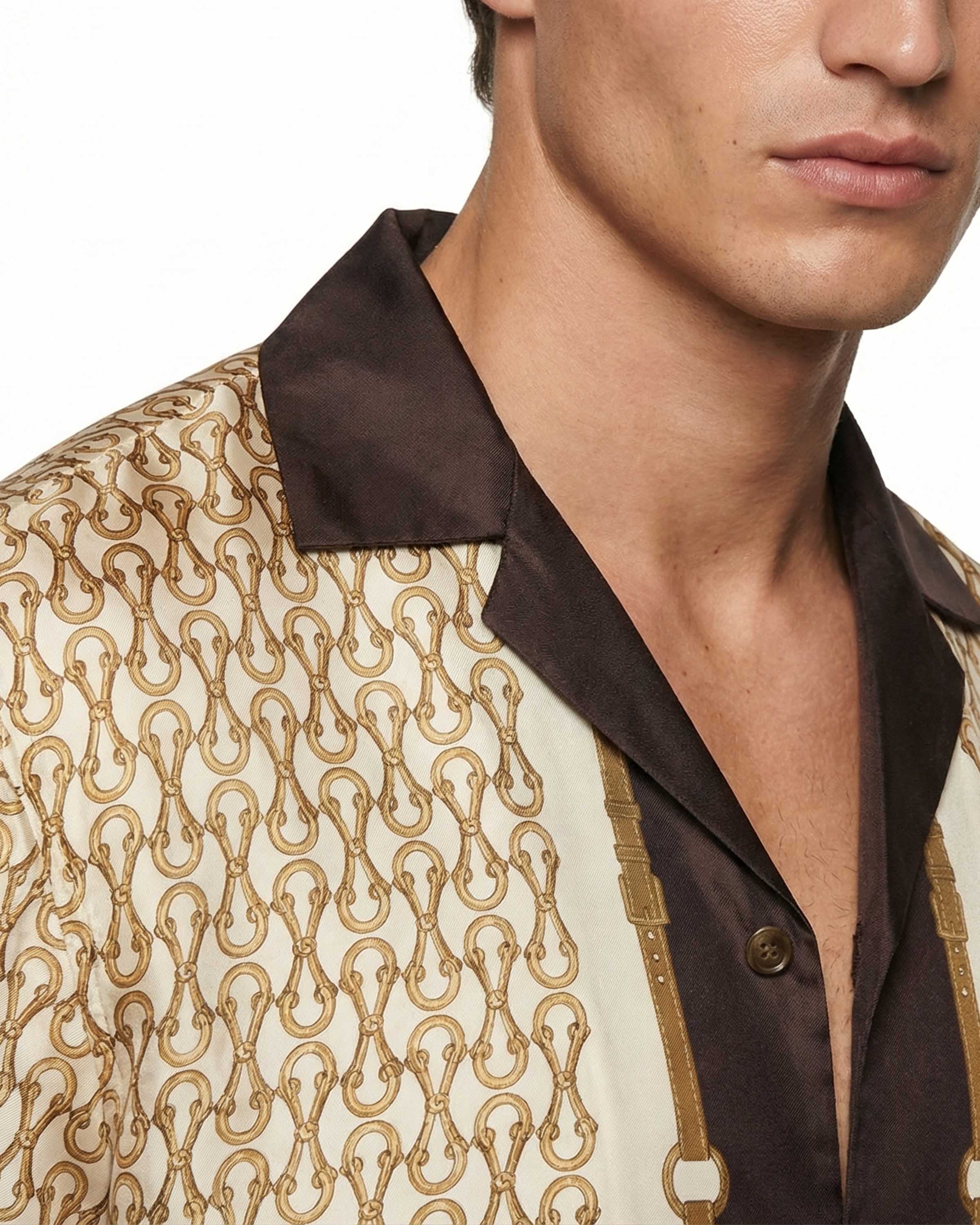 GUCCI Printed silk twill bowling shirt – Luisa World GUCCI Printed silk twill bowling shirt – Luisa World