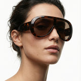 Rectangular-frame sunglasses
