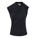 Nayda knotted cotton top