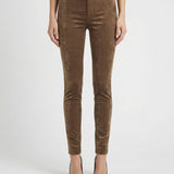 Stretch velvet leggings