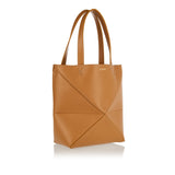 Puzzle Fold mini leather tote