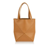 Puzzle Fold mini leather tote