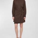 Loewe Double L cotton and silk shirt dress