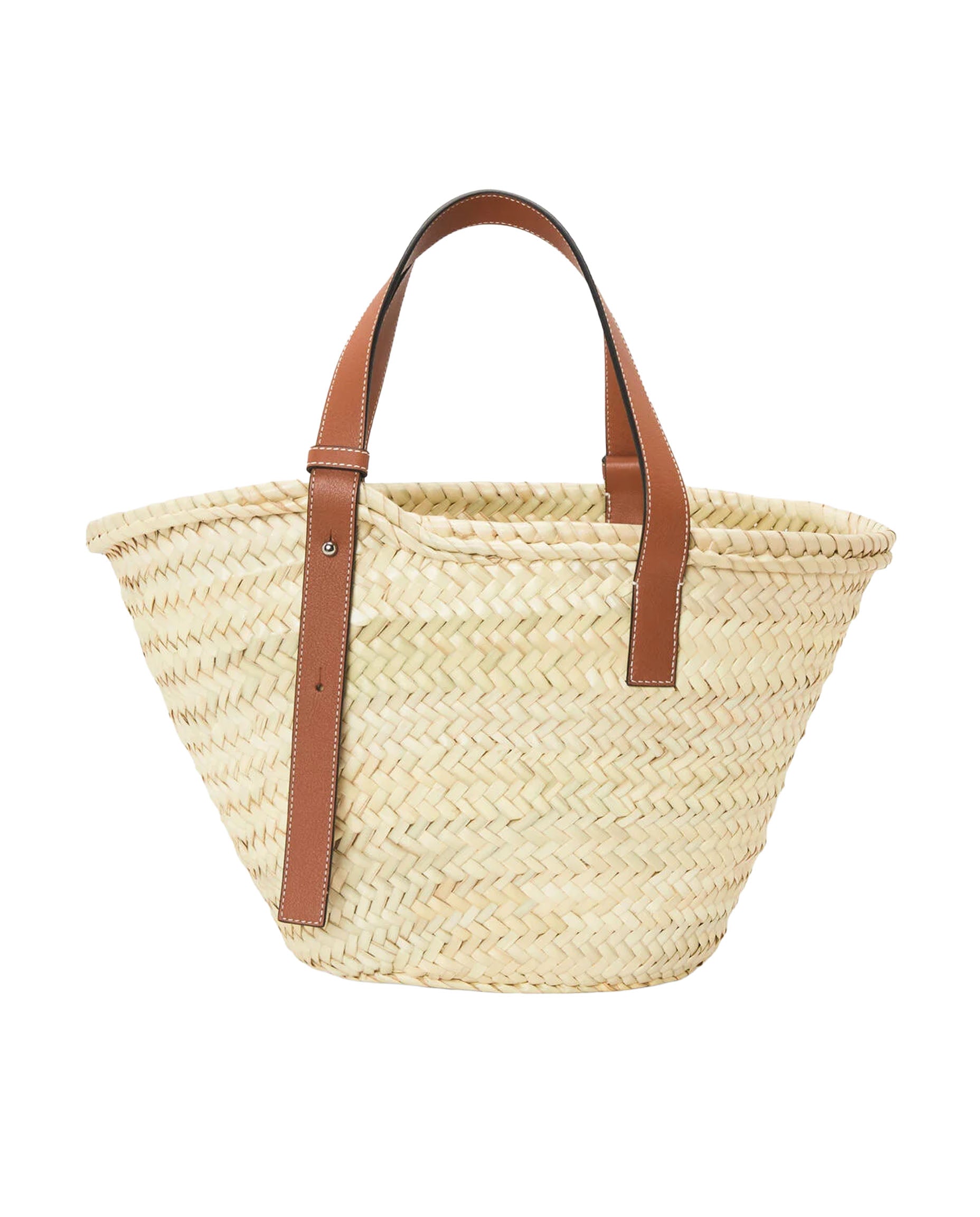 Loewe Medium leather-trimmed basket tote – Luisa World