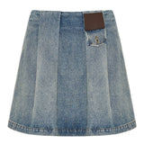 Mini denim skirt