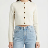 Zephir cashmere cropped cardigan