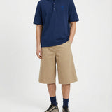 Ami Paris Knitted polo with logo patch