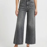Delina high-rise wide-leg jeans