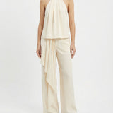 Calma draped satin trousers