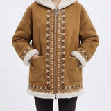 Valley  leather-shearling jacket
