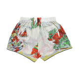 Monoki Nassua printed silk shorts