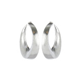 Full moon stud earrings