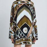 Pucci Vivara print silk short kaftan